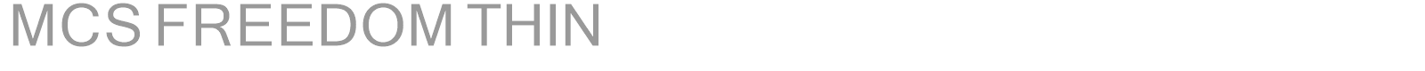 MCS FREEDOM THIN font preview